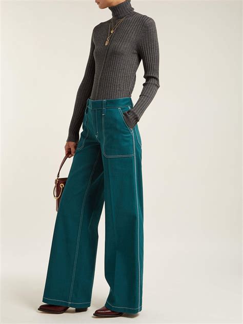 Chloé Wide Leg Jeans 